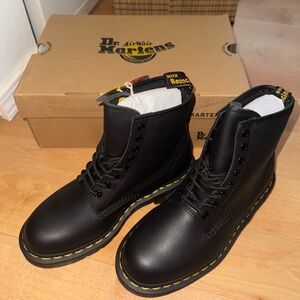 DOC MARTENS 1460 SLIP RESISTANT LEATHER LACE UP BOOTS
